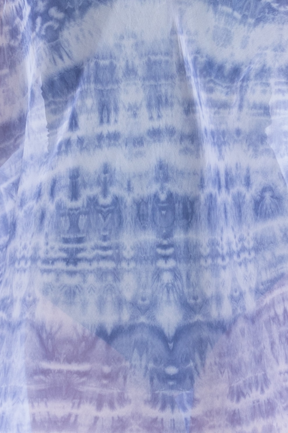 Chemise de plage tie dye en mousseline de soie