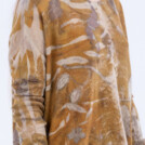 Pull large en cachemire Or eco-print IRIS 1