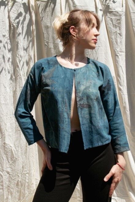 Veste courte bleu canard ZEFIR 1